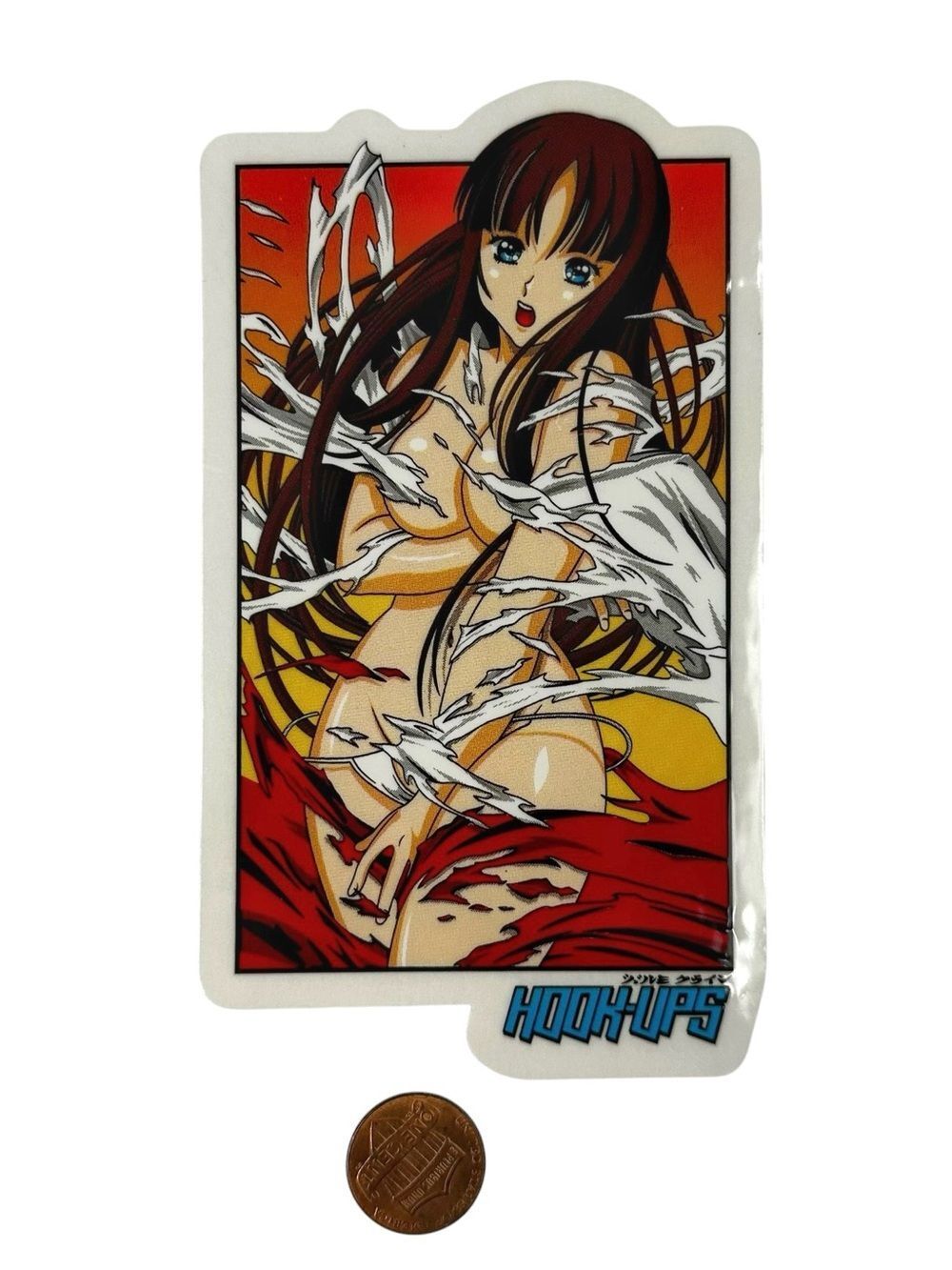 Hook Ups Skateboards JK Industries Shredded Skateboard Sticker